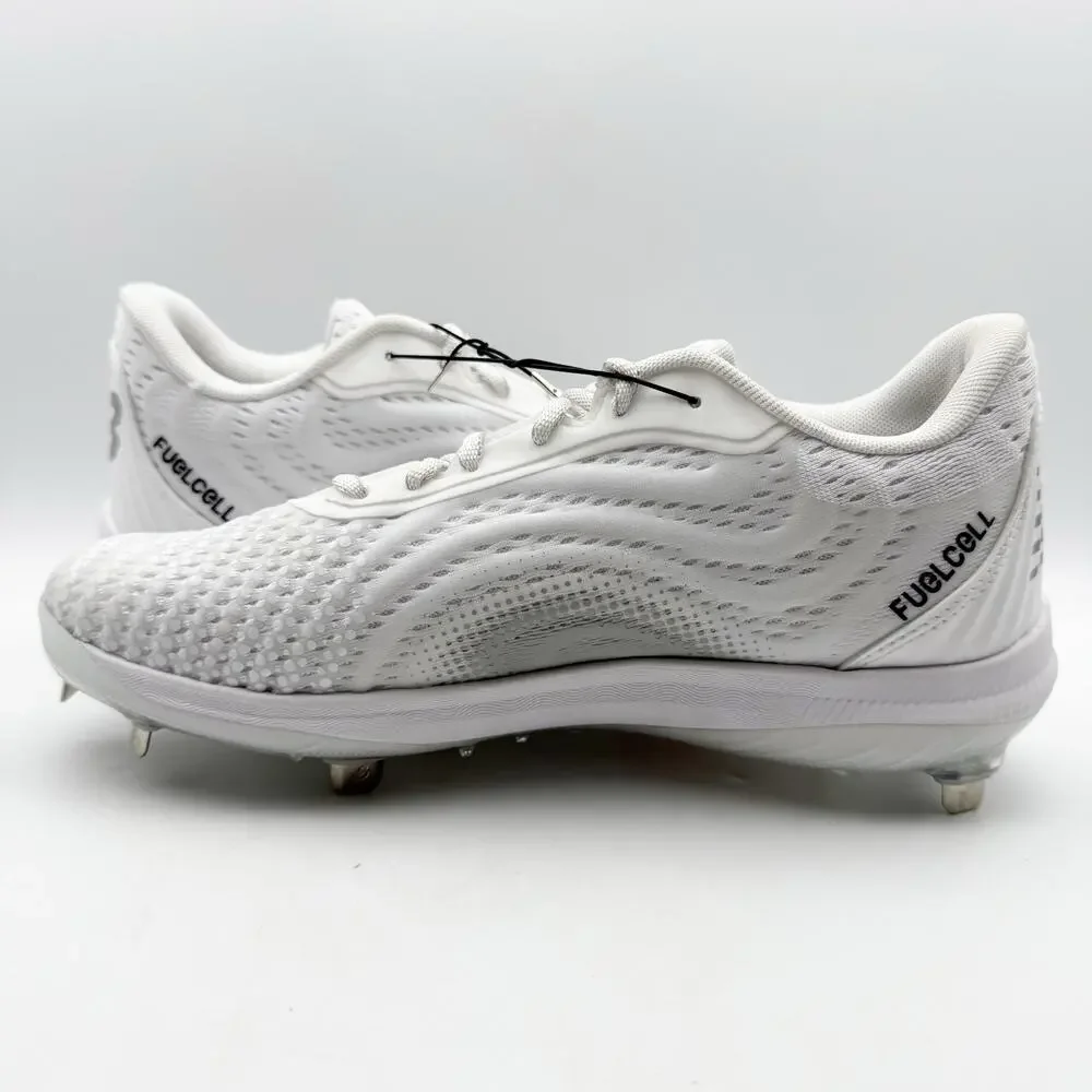 New Balance Mens FuelCell 4040v7 Baseball Cleats Size 14 White Black Metal NWOB